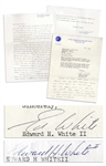 Edward White Pair of Letters Signed, Including One With an Autograph Note Just After Gemini IV -- What a ride that was!